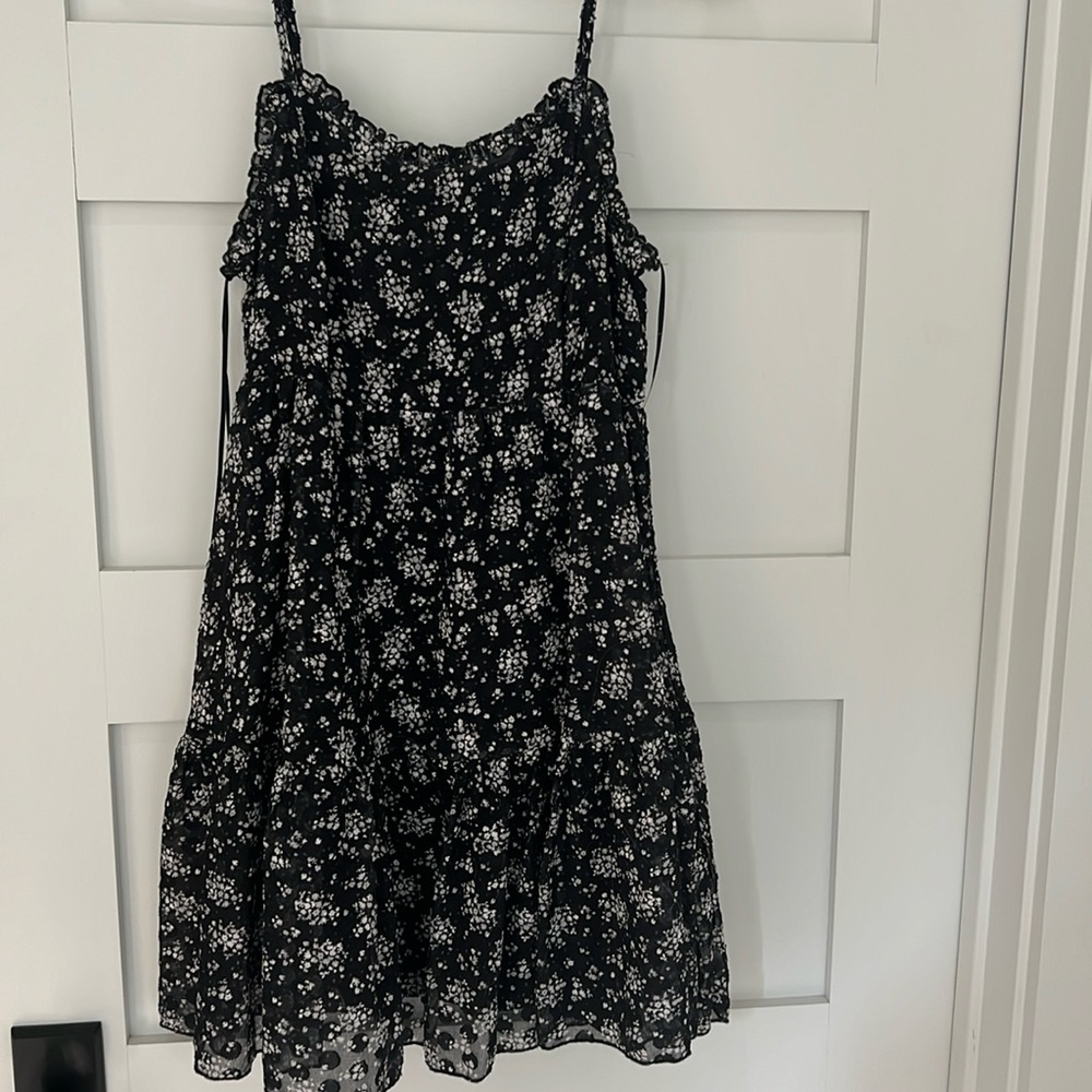 Urban Outfitters Black Floral Mini Dress